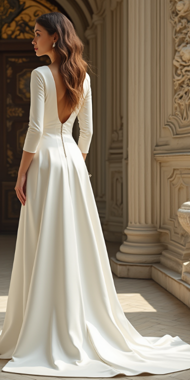 Timeless elegant Wedding Dress Bridal Gown for Elegant Brides 2025 collection