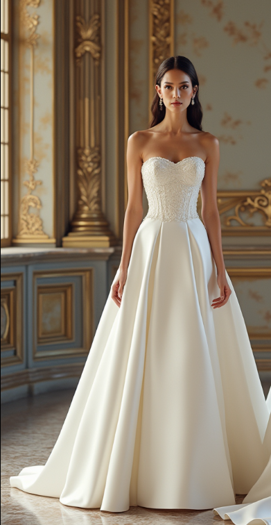 Timeless classy Wedding Dress Bridal Gown for Elegant Brides 2025 collection