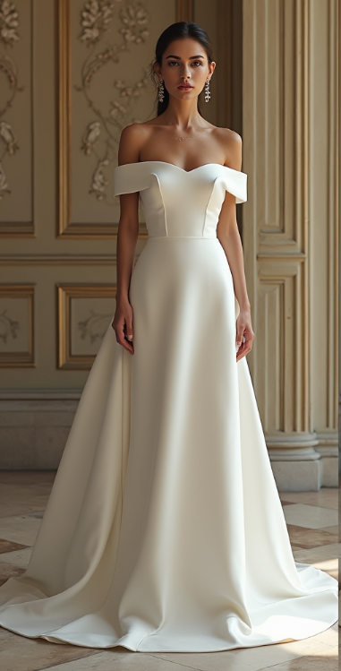 Timeless Satin Wedding Dress Bridal Gown for Elegant Brides 2025 collection