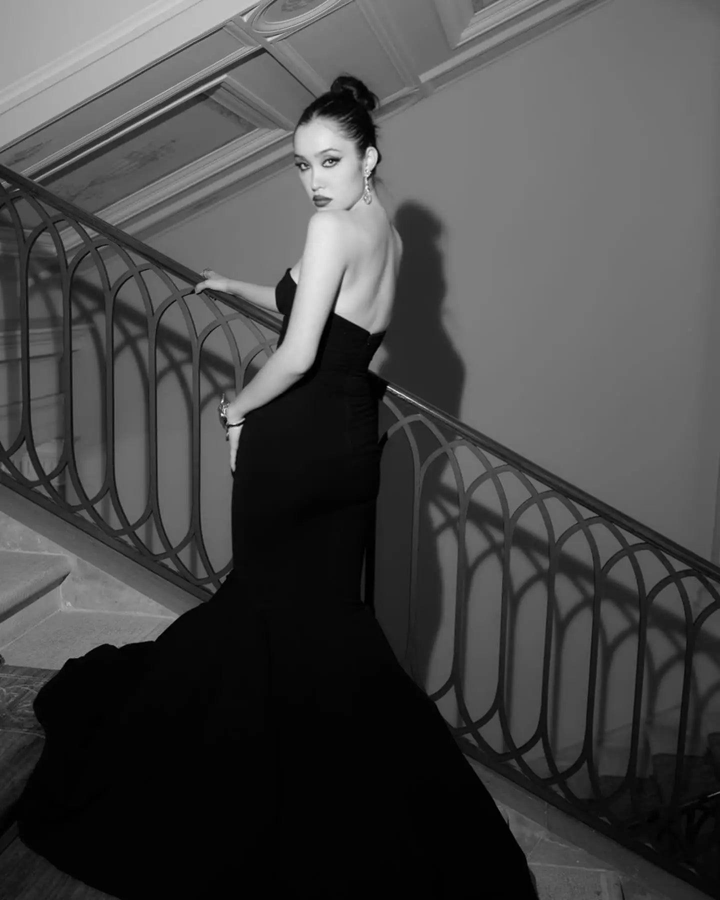 New Celebrity Red Carpet Dress Women Sexy Strapless Keyholes Bodycon Floor-Length Evening Party Outfit Cocktail Wear