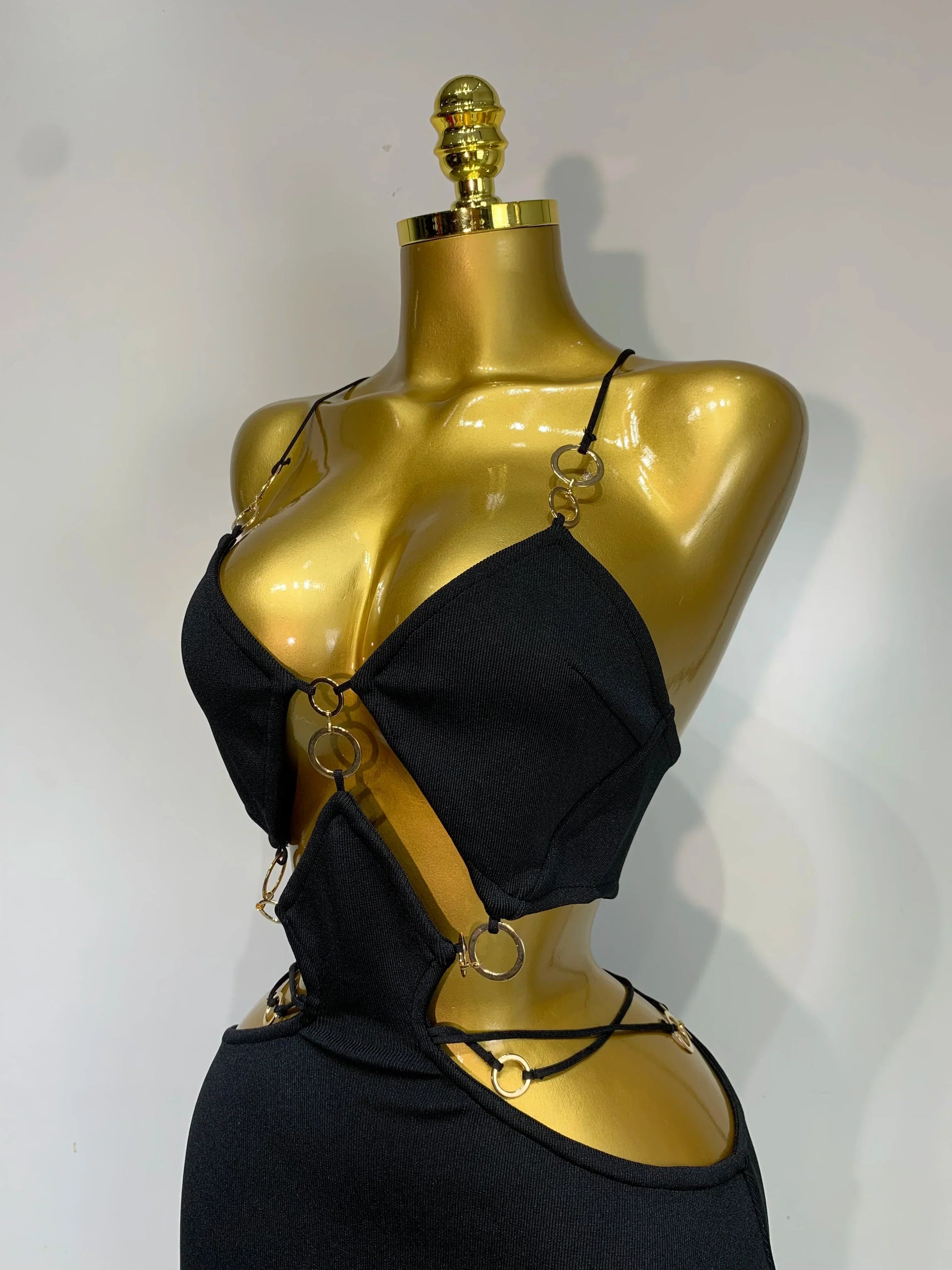 Women Sleeveless Sexy Spaghetti Strap Hollow Out Bodycon Long Bandage Dress Celebate Elegant Luxury Birthday Club Dresses