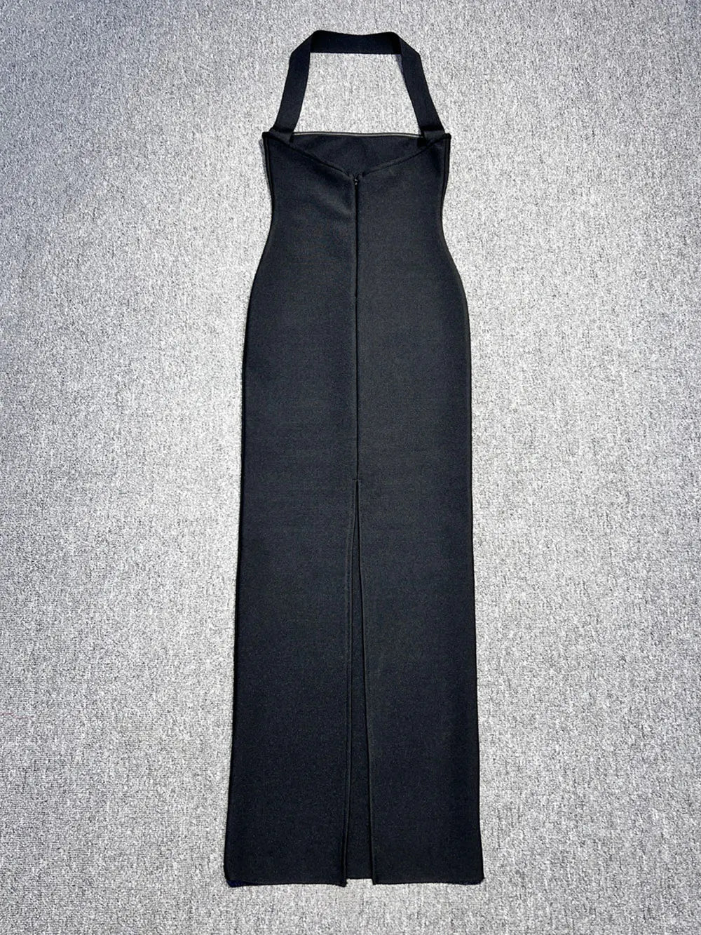 2024 2024 Winter Dress Sexy Women's Long Bandage Dress Hanging Neck Sleeveless Bodycon Backless Dresses Party Christmas Vestidos