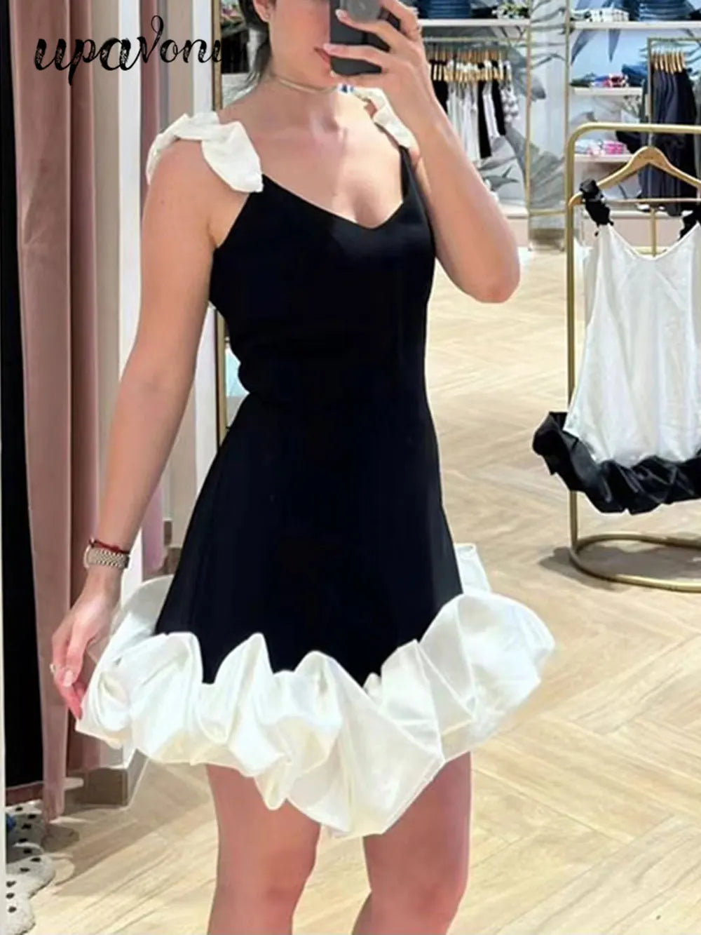 2024 Sexy Women'S Patchwork Draped Design Bandage Dress Spaghetti Strap Sleeveless Bodycon Backless Midi Dress Party Vestidos