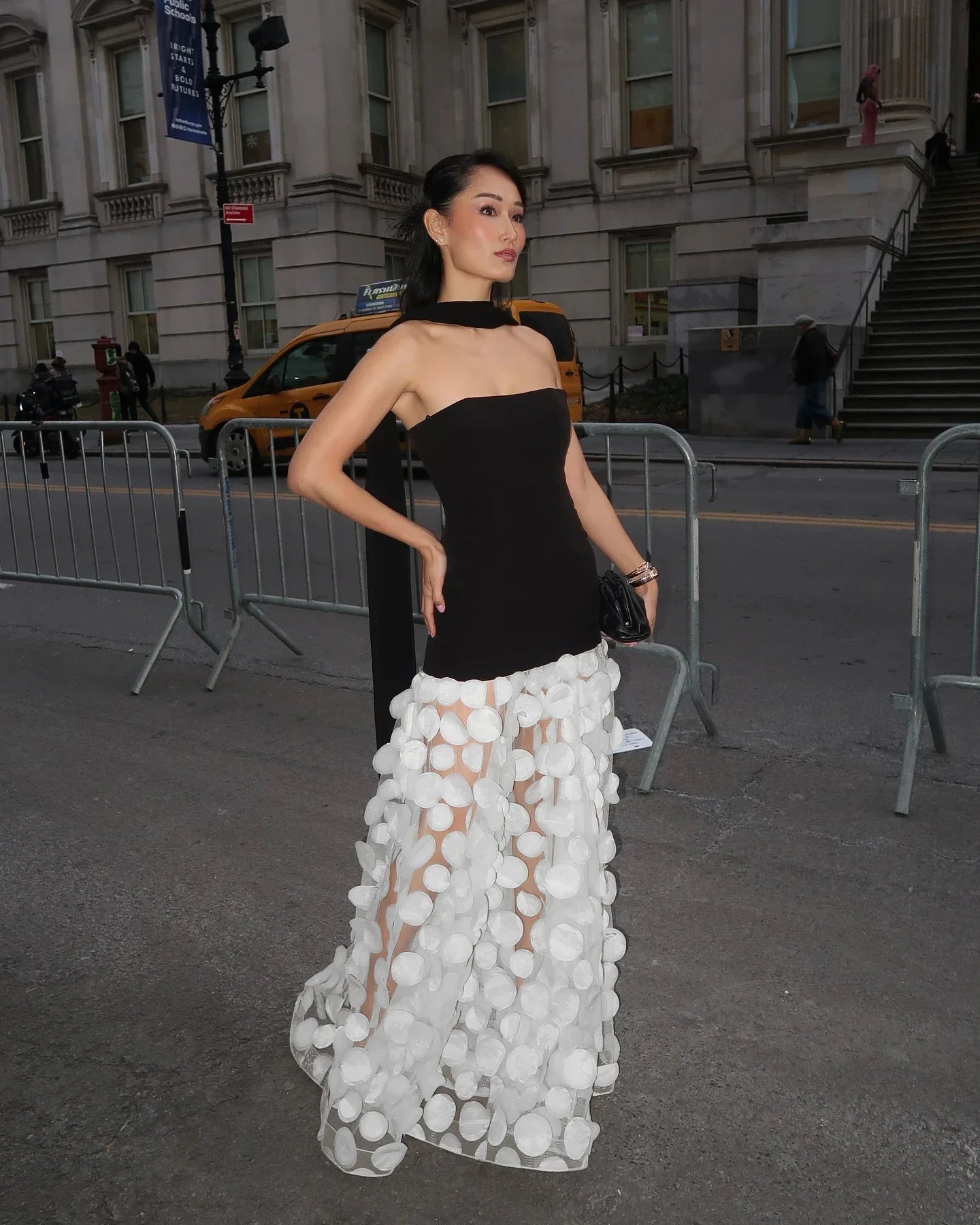 Black White Beige Women Sexy Strapless Off the Shoulder Mesh Long Dress High Street Celebrate Evening Party Birthday Outfit WHITE