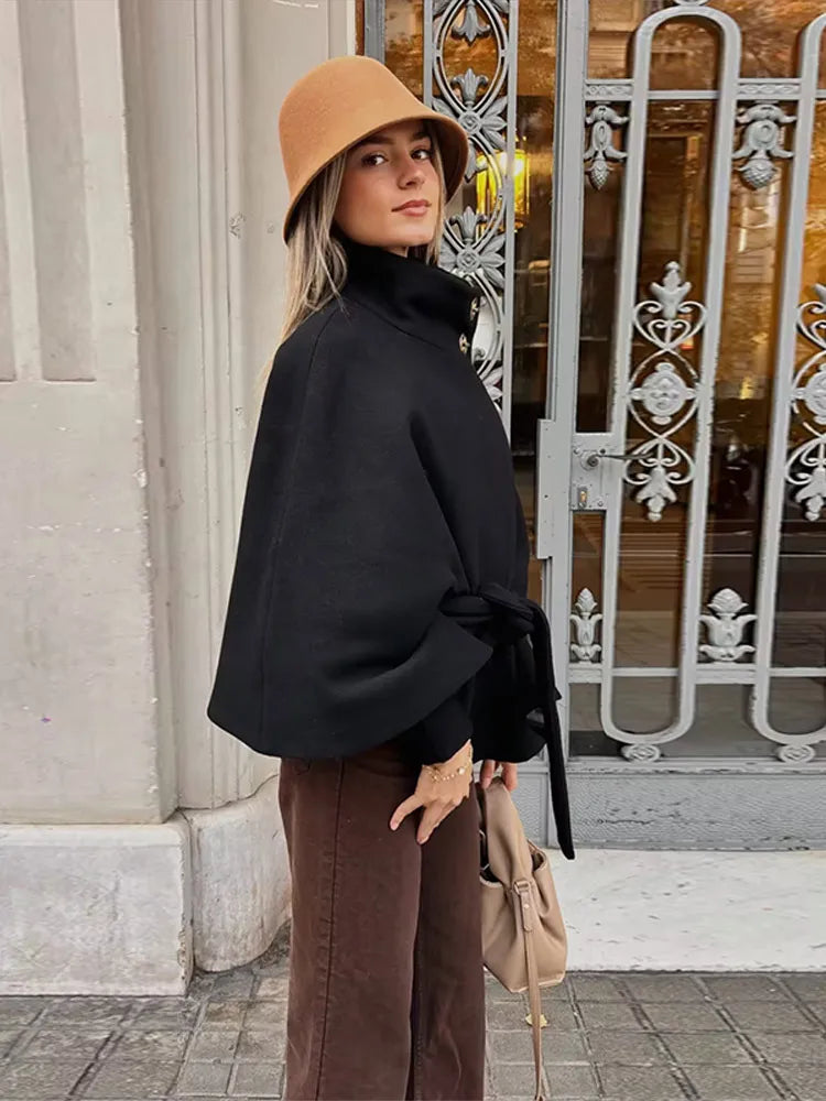 Women's Bomber Jacket Single Breasted With Belt Slim Coats Street Female Stand Collar Long Sleeve Jackets Early Spring Outerwear