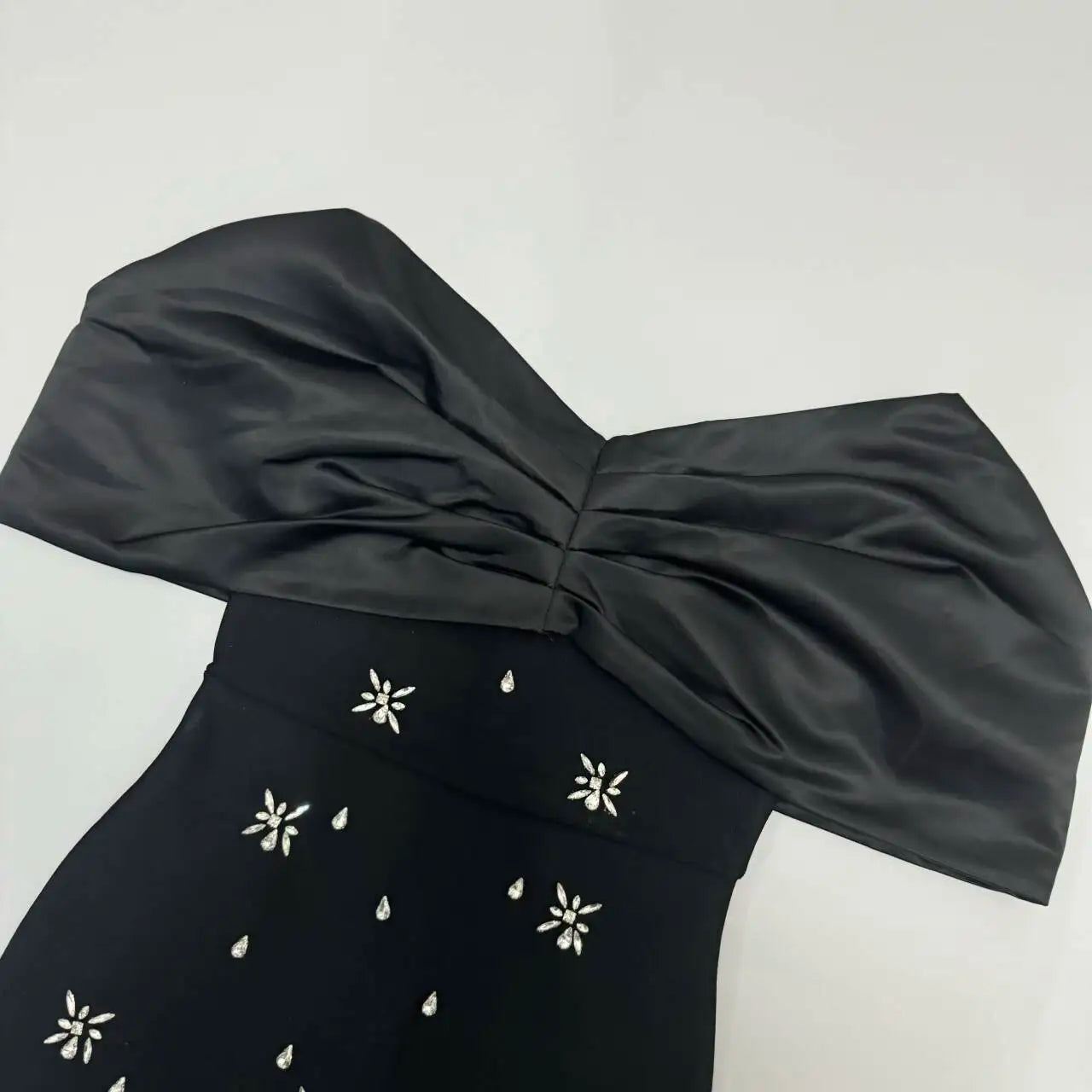 2024 Sexy Women's Water Diamond Design Bandage Dress with One Collar Shoulder Sleeve Bodycon Long Dress Evening Party Vestidos