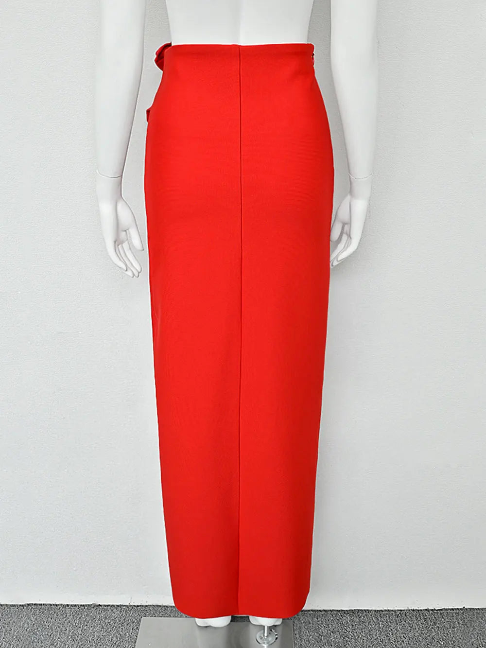 2025 Women's Half Skirt High Waist Sexy Half Skirt Fashion Three Dimensional Flower Half Skirt Hollow Split Long Half Skirt