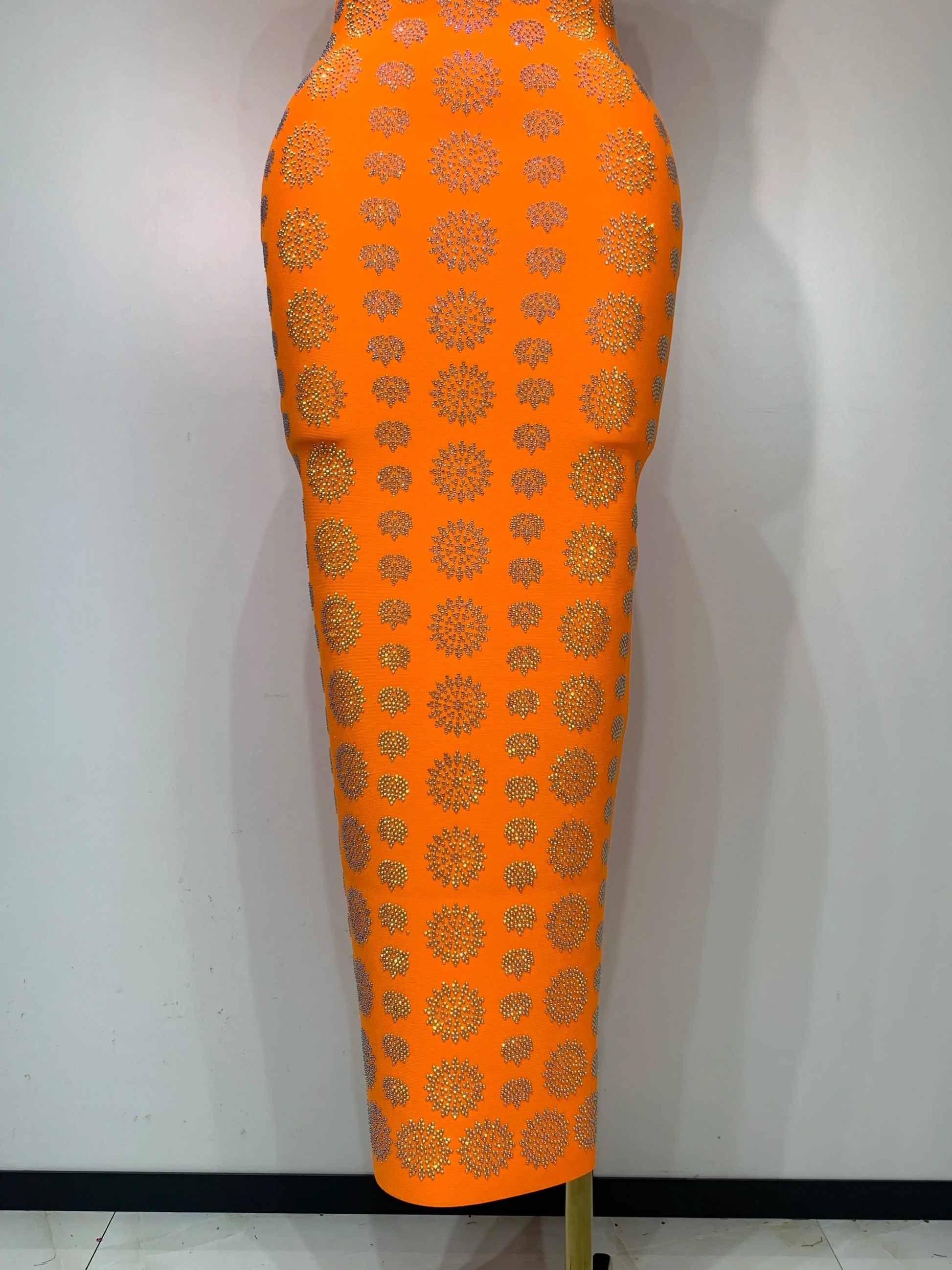 High Qulity Sparkling Diamonds Sleeveless Strech Bandage Dress Elegant Woman Evening Party Wedding Guest Luxury Birthday Dress