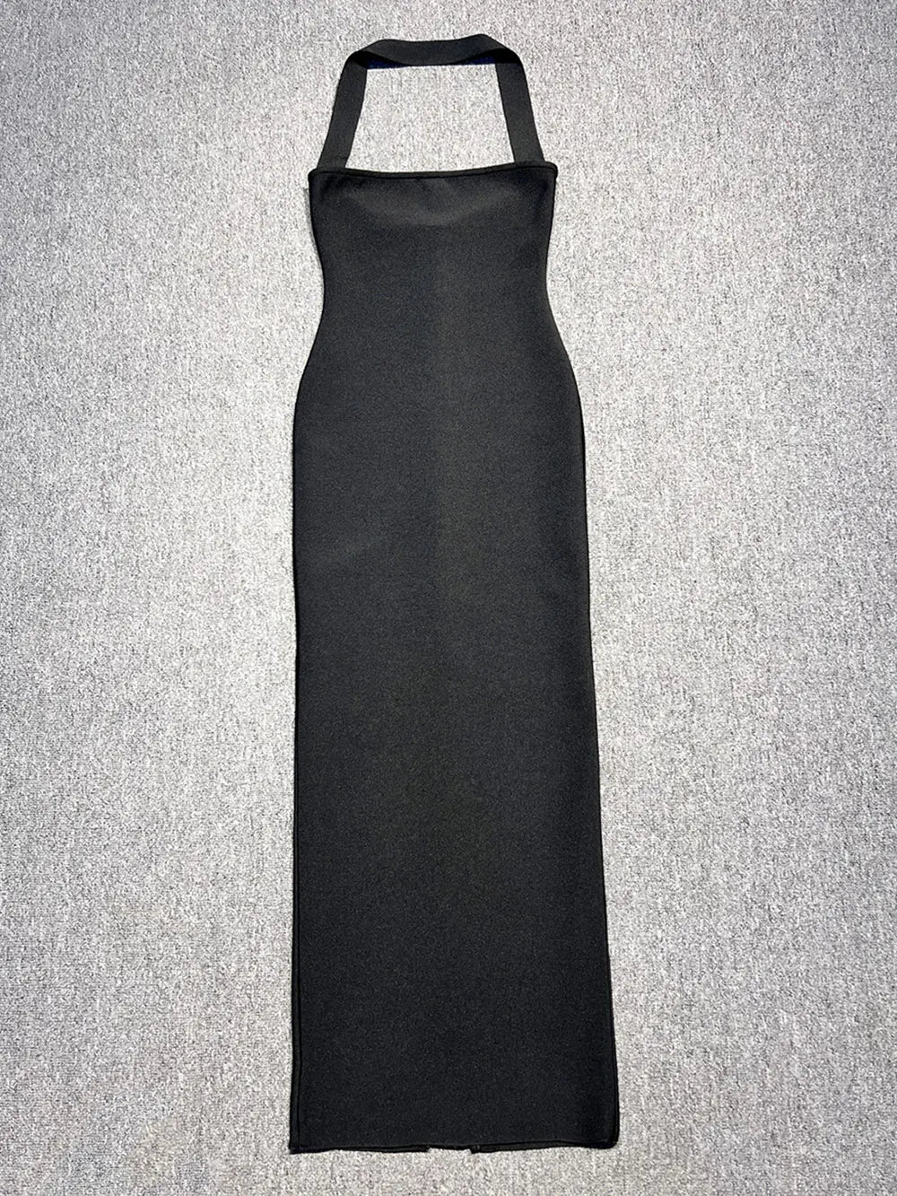 2024 2024 Winter Dress Sexy Women's Long Bandage Dress Hanging Neck Sleeveless Bodycon Backless Dresses Party Christmas Vestidos