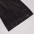 2024 Sexy Women'S Light Luxury Black Sequin Dress Deep V-Neck Sleeveless Bodycon Backless Mini Dresses Party Christmas Vestidos