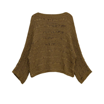 2025 Autumn New Women's Clothing European and American Style Fashion Versatile Temperament Lace Knitted Shirt