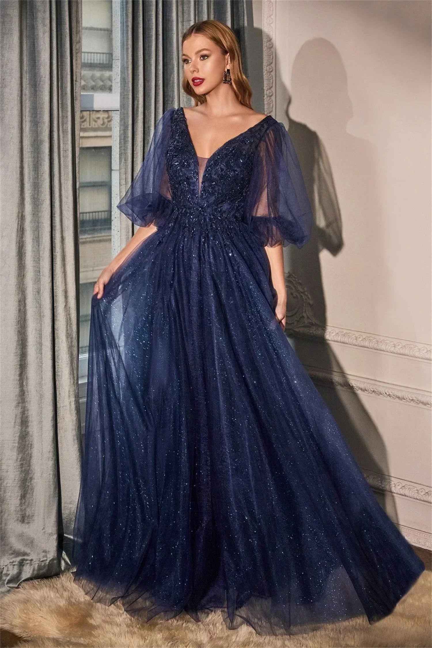 Elegant Party Dresses for Women Luxury Evening Dress 2025 Elegant Long Wedding Guest Dress Dresses Robe Prom Customized Navy Blue