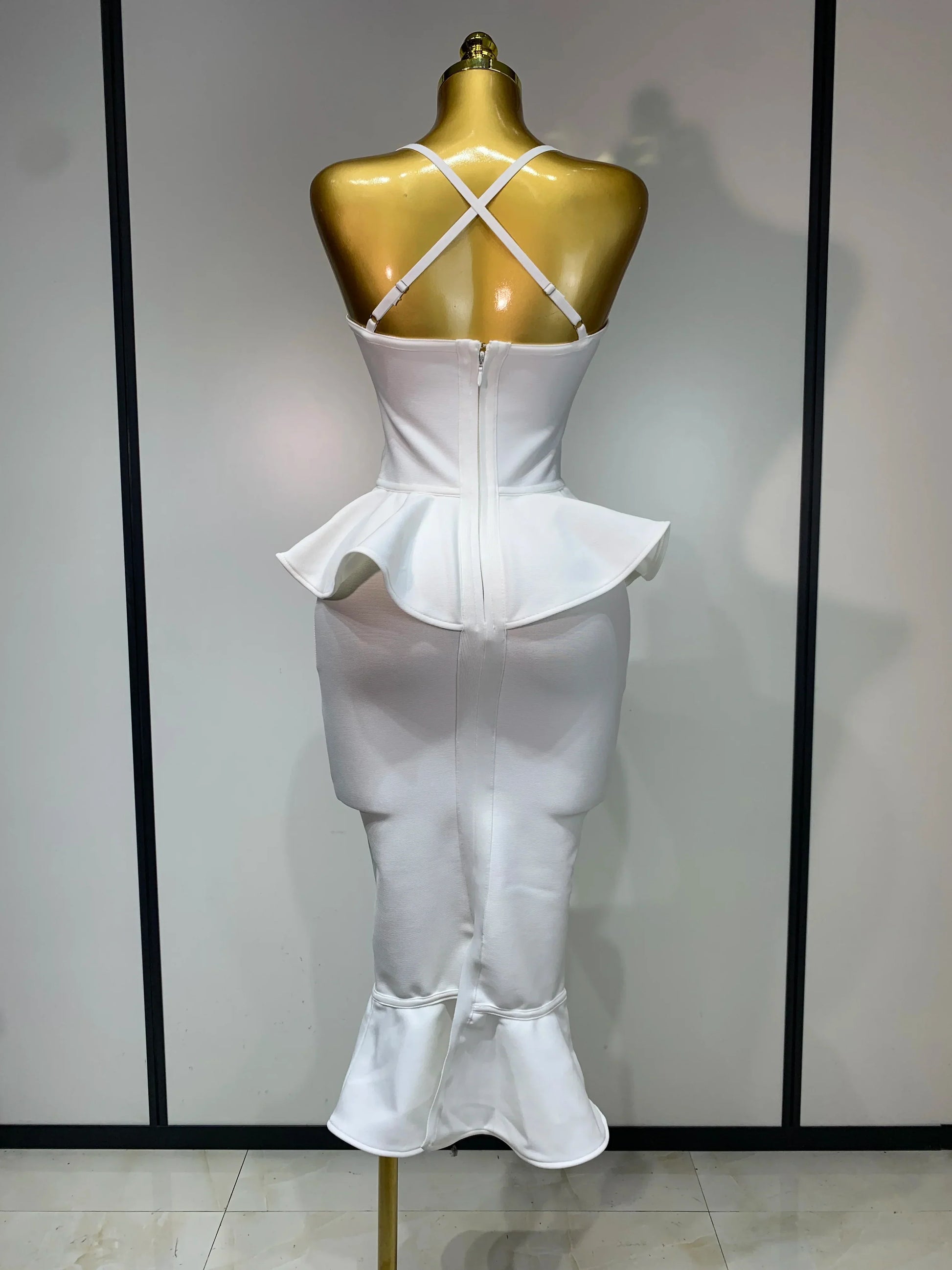 Luxury Birthday Women Celebrity Sexy Backless Tierred Bodycon Dress Elegant Evening Party Club Wedding Guest Dress Vestido