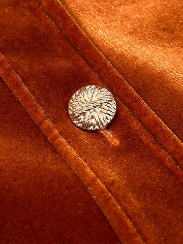 Women's Coats Lapel Button Velvet Jacket Fashion Female Long Sleeve Single Breasted Loose Jackets Spring Autumn Lady Outerwears