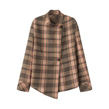 Summer 2025 New Style Design Unique Beautiful Loose Versatile Unique Slim Fit Super Beautiful Short Sleeve plaid Shirt