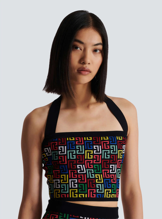 2024 New Women Sexy Halter Off the Shoulder Bodycon Mini Bandage Dress 2 Pieces Jacquard Celebrate Nightclub Party Dress Vestido