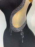 Women Sexy Rhinestone Halter Long Bandage Bodycon Dress Celebrity Elegant Evening Party Luxury Birthday Wedding Dresses