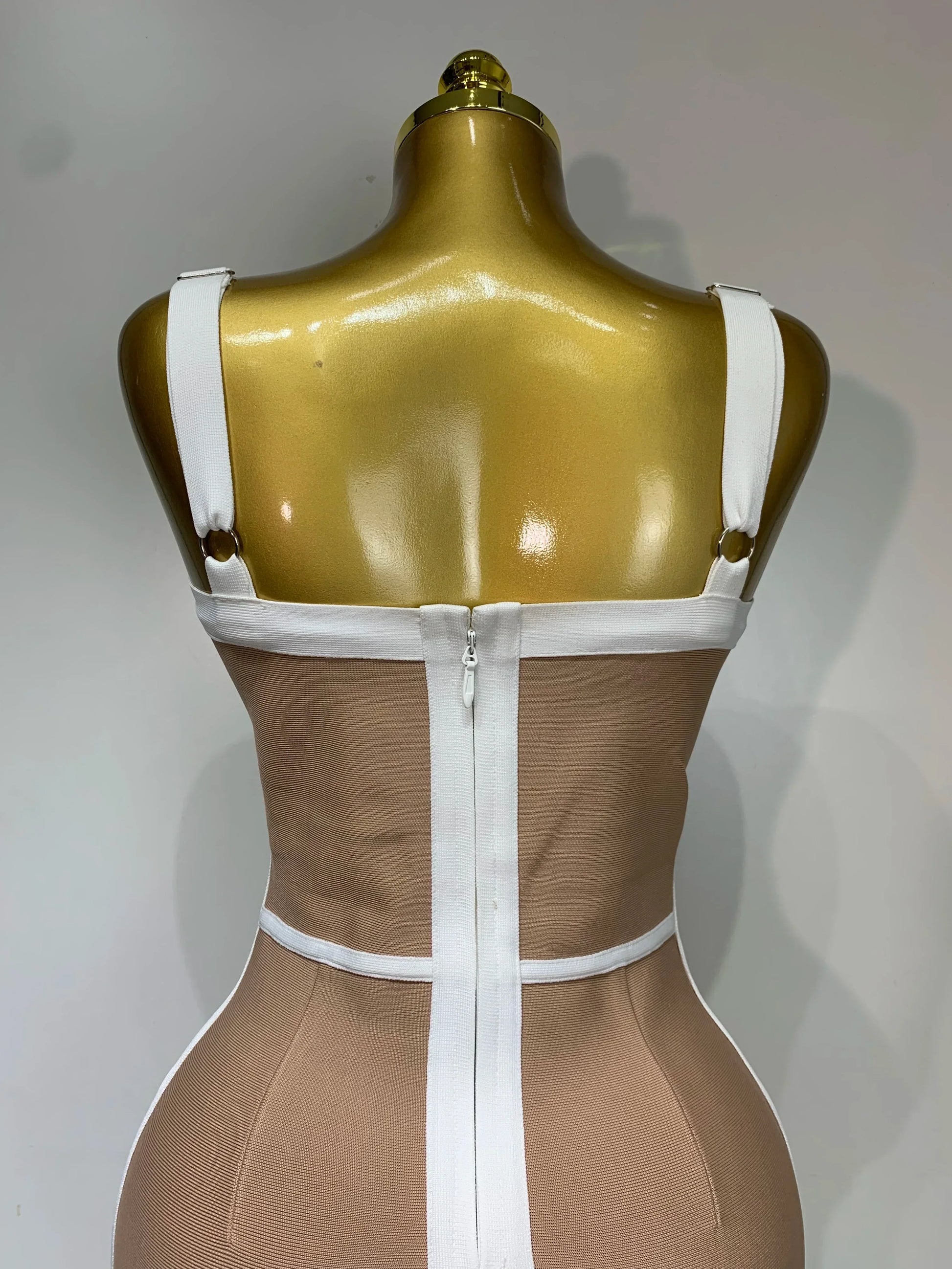 Women Sexy V Neck Striped Midi Bandage Bodycon Dress Celebrity Elegant Evening Club Party Luxury Birthday Outfit