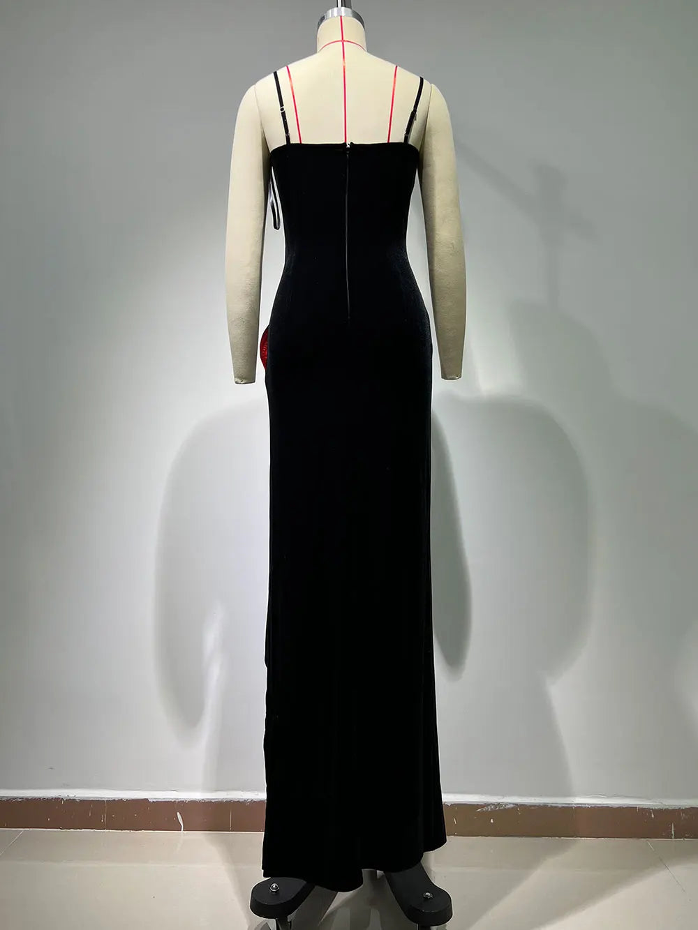 2024 Sexy Women Max Dress Spaghetti Strap Sleeveless Bodycon Perspective Sheer Patchwork High Slit Long Dress Club Party Vestido