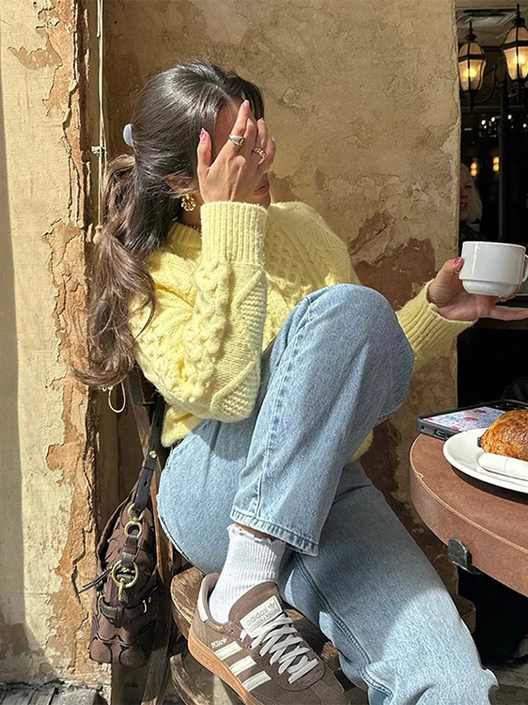 Solid Twisted Soft Knitted Cardigan Women Chic O-neck Full Sleeve Single Breasted Cardigans Autumn Fashion Office Lady Knitwear