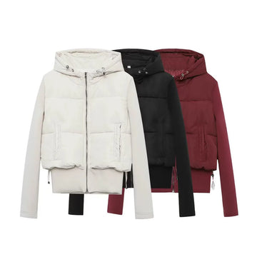 European and American style foreign trade women's clothing new 2025 fashionable versatile lightweight hat splicing jacket