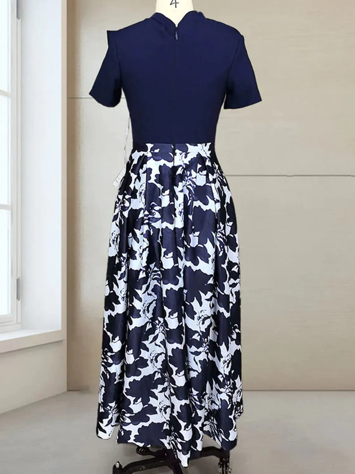 Mother Of The Bride Dress - Elegant A-Line Wedding Guest Dress Bow Knot V-Neck Printed Floor-Length Mother of the Bride Evening Dress 2025 Free Customized