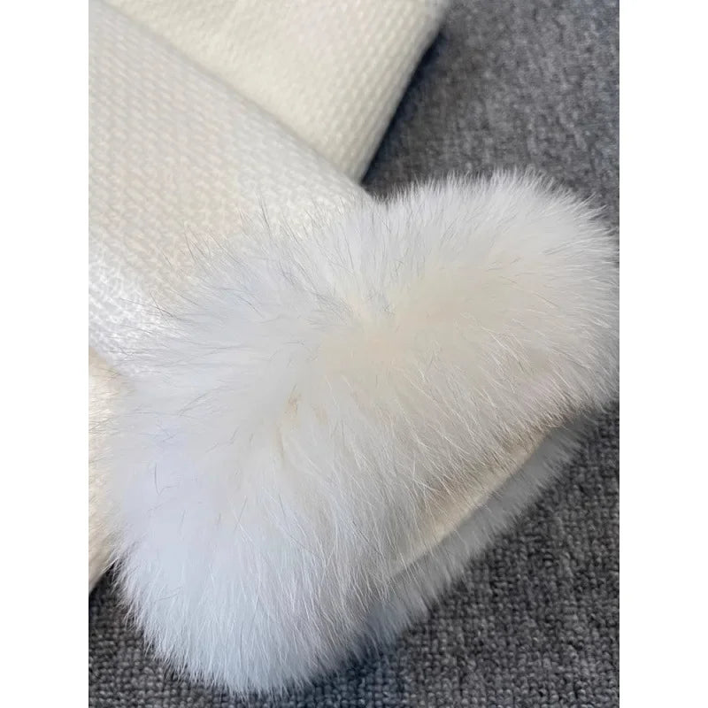 White Small Fragrance Style Set Women's Hot Sale Of The Season Winter Design Short down Jacket Long Skirt Two-Piece Set Elegant