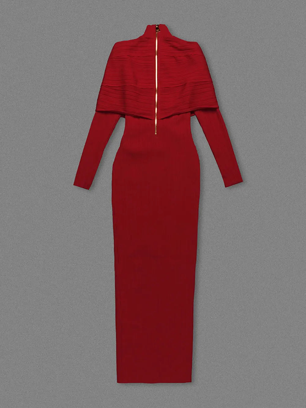 2024 Elegant Women Christmas Bandage Dress Stand Collar Patchwork Long Sleeve Bodycon Long Dress Cocktail Evening Party Vestidos