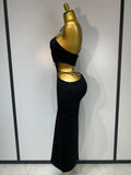 Women Sleeveless Sexy Spaghetti Strap Hollow Out Bodycon Long Bandage Dress Celebate Elegant Luxury Birthday Club Dresses