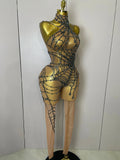 Women Sparkly Diamond Sexy Mesh Jumpsuit Nightclub Bar Party Show Gogo Dancer Clothing Drag Queen Outfit Stage Costume