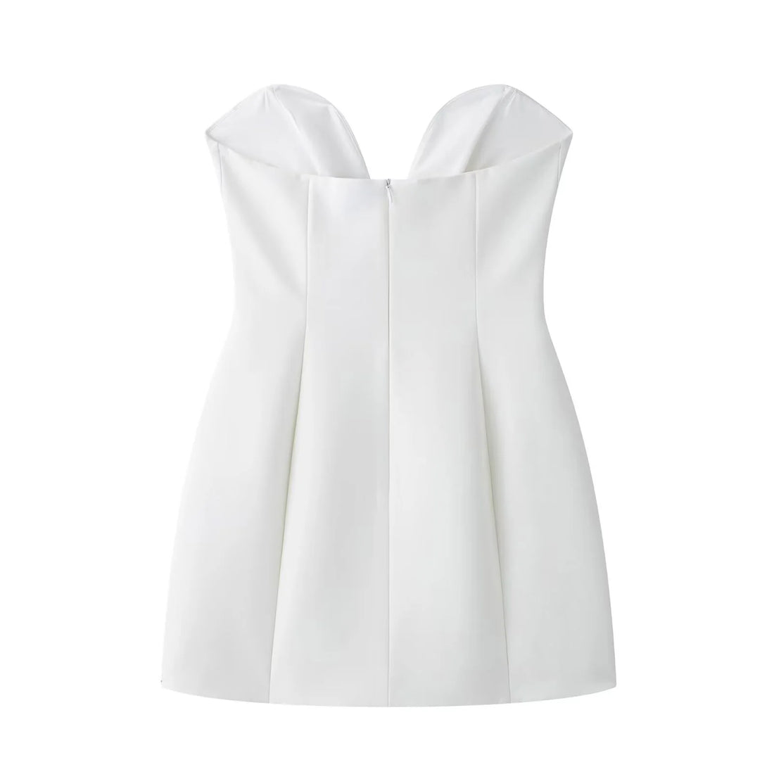 European And American Style 2025 Spring New Women's Clothing Design With Off Shoulder Heart-shaped Low Neck Short Dress