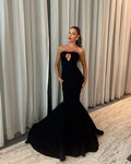 New Celebrity Red Carpet Dress Women Sexy Strapless Keyholes Bodycon Floor-Length Evening Party Outfit Cocktail Wear