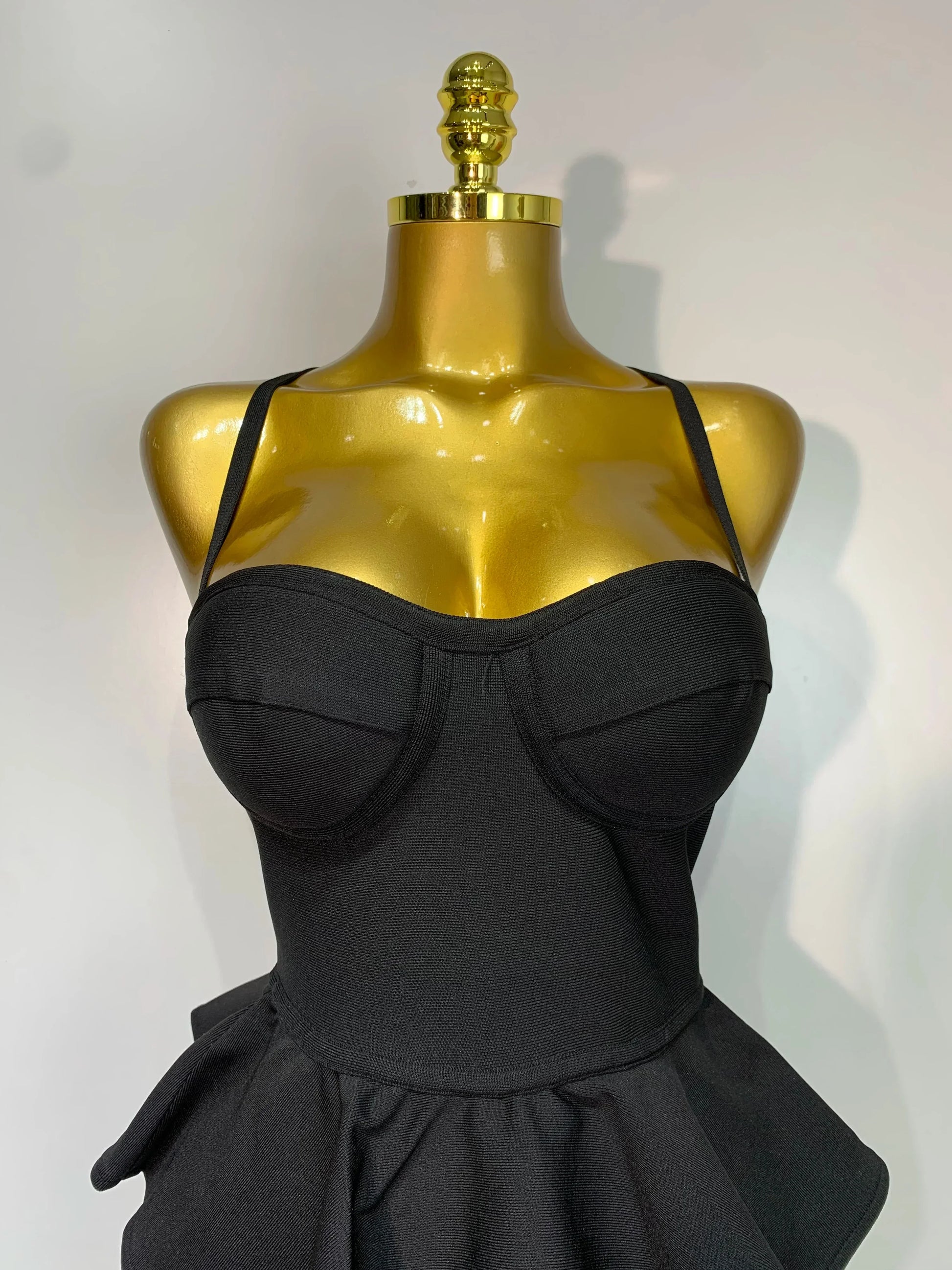 Women Sexy Backless Tierred Bodycon Bandage Dress Celebrity Elegant Evening Party Club Wedding Dress Birthday Vestido