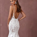 Mermaid Fit-and-Flare Wedding Dress for Beach, Garden, and Outdoor Weddings