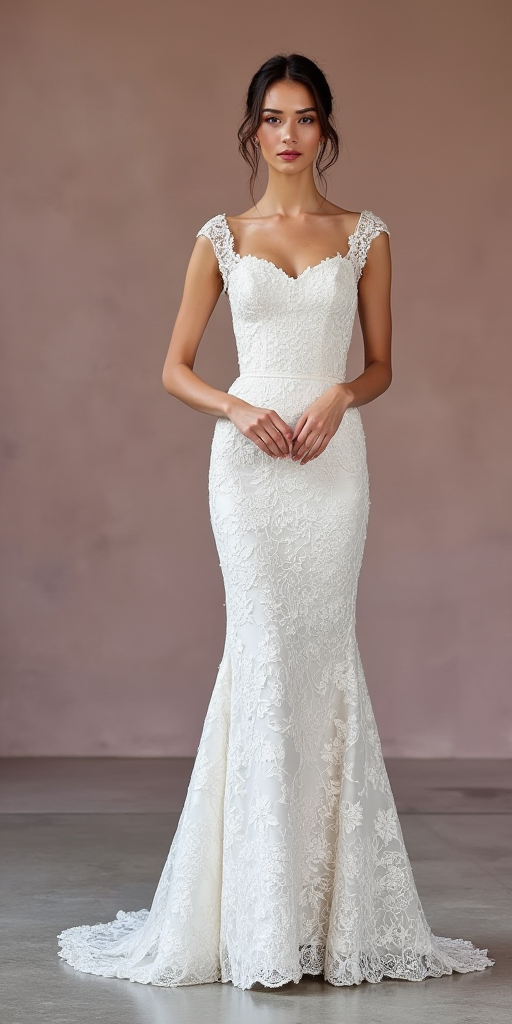 Mermaid Wedding Dress with a Flattering Fit-and-Flare Silhouette