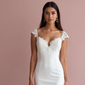 Mermaid Wedding Dress for Petite Brides Wanting a Long and Sleek Style
