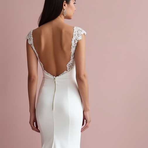 Mermaid Wedding Dress for Petite Brides Wanting a Long and Sleek Style