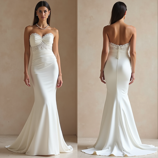 Mermaid Wedding Dress with a Figure-Hugging Silhouette for Sexy Brides