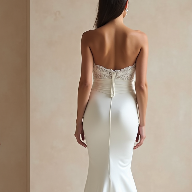 Mermaid Wedding Dress with a Figure-Hugging Silhouette for Sexy Brides