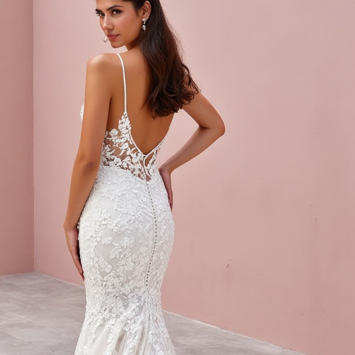 Mermaid Wedding Dress with a Strapless Neckline for a Timeless Look