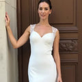 Mini Wedding Dress for a Sophisticated Yet Playful Bridal Look