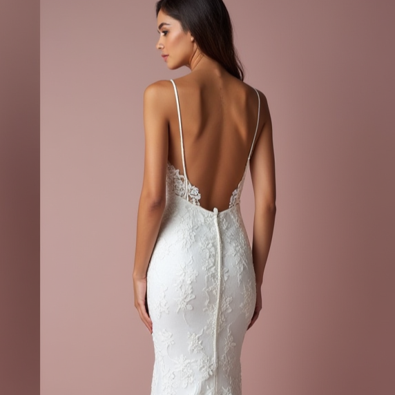 Mermaid Wedding Dress for Brides Who Love a Minimalist and Sleek Design