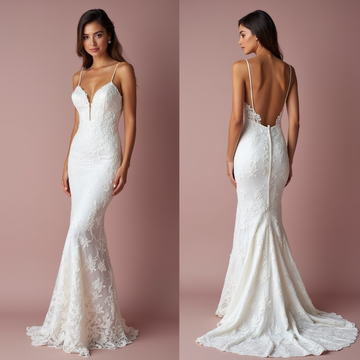 Mermaid Wedding Dress for Brides Who Love a Minimalist and Sleek Design