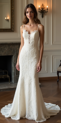 Mermaid Wedding Dress with a Glamorous Fit for Red-Carpet-Inspired Brides