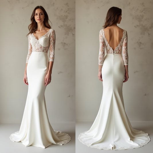 Mermaid Wedding Dress for Destination Weddings, Stylish and Lightweight