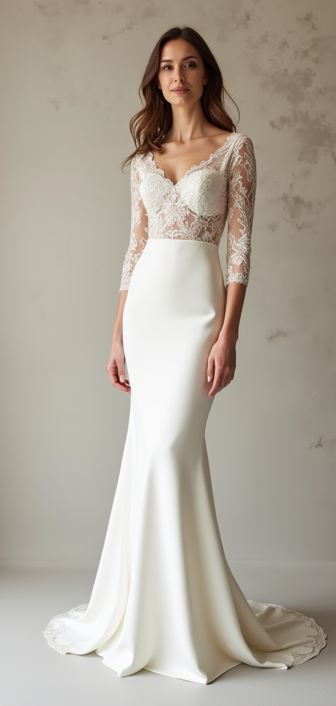 Mermaid Wedding Dress for Destination Weddings, Stylish and Lightweight