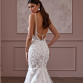 Mermaid Wedding Dress with a Lace-Up Back for a Flattering Fit