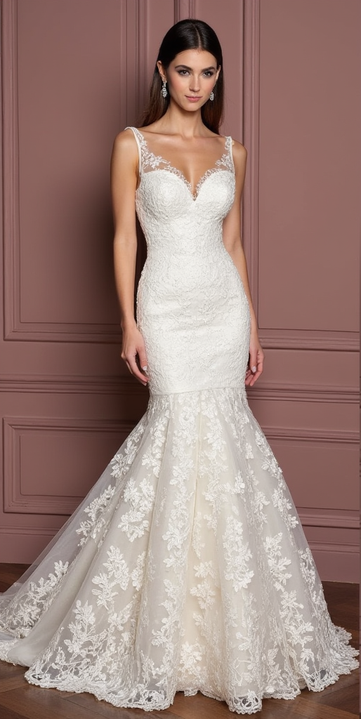 Mermaid Wedding Dress with Unique Details for a One-of-a-Kind Look