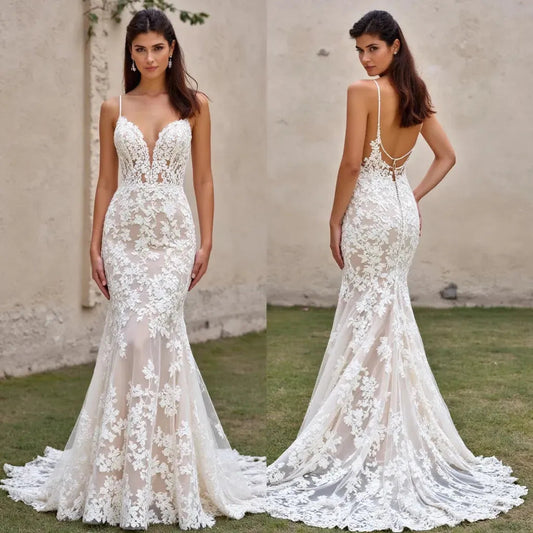 Mermaid Wedding Dress with Sheer Panels for a Modern and Bold Look