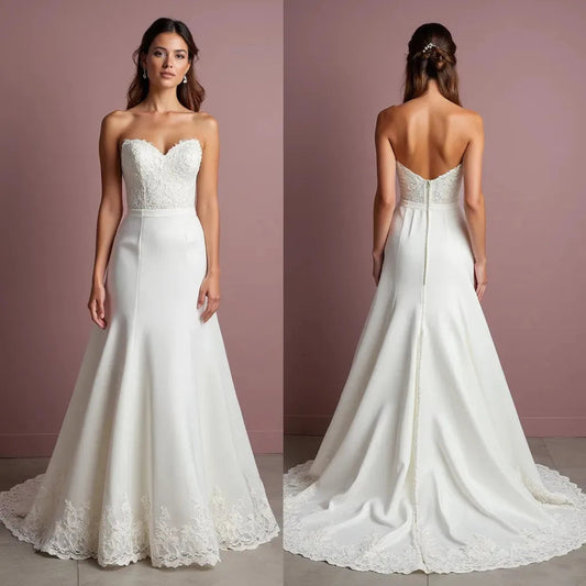 Mermaid Wedding Dress with Ruffle Details for a Dramatic Effect